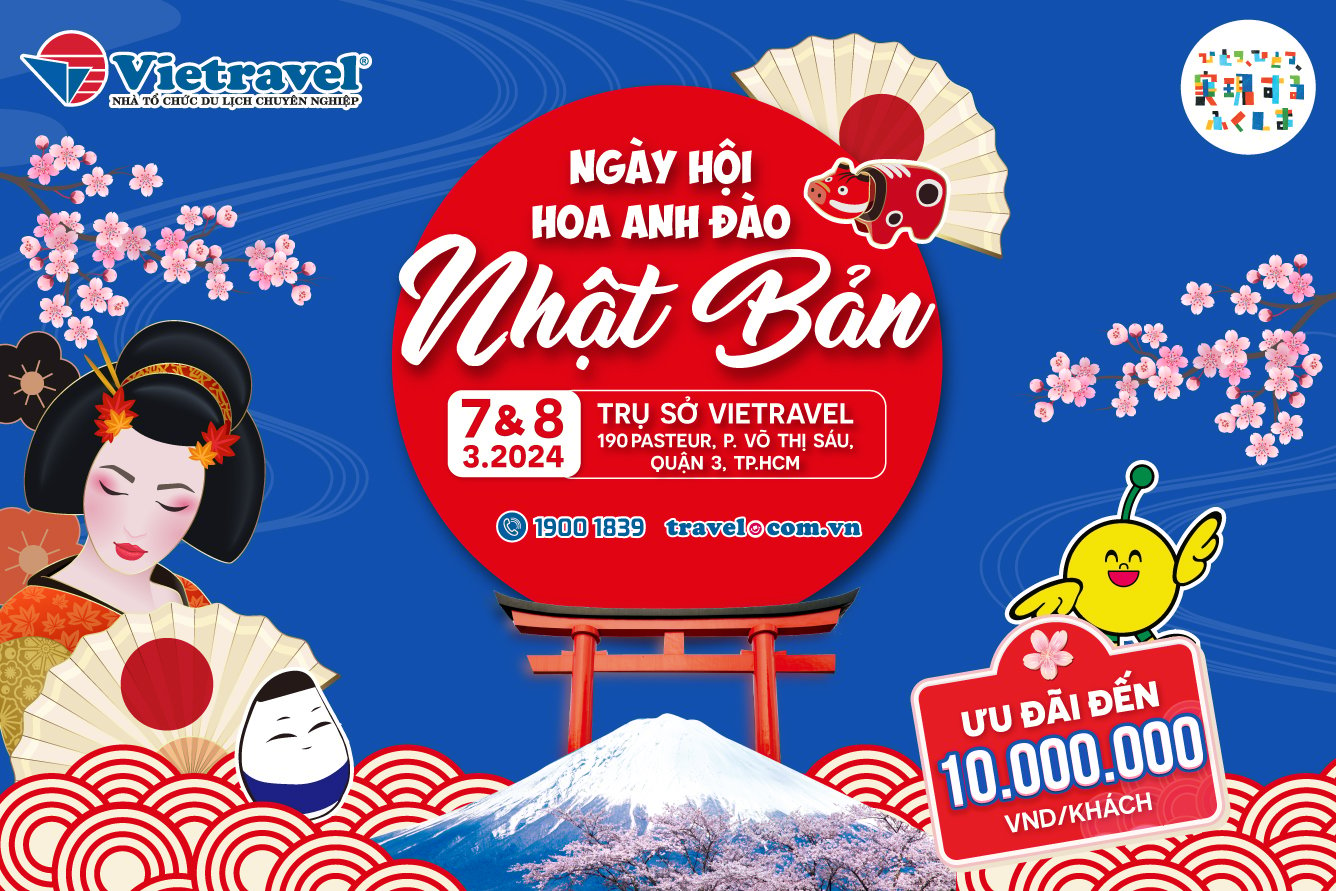 Tưng bừng khám phá 'Ngày hội Hoa Anh Đào Nhật Bản 2024' cùng Vietravel- Ảnh 1.