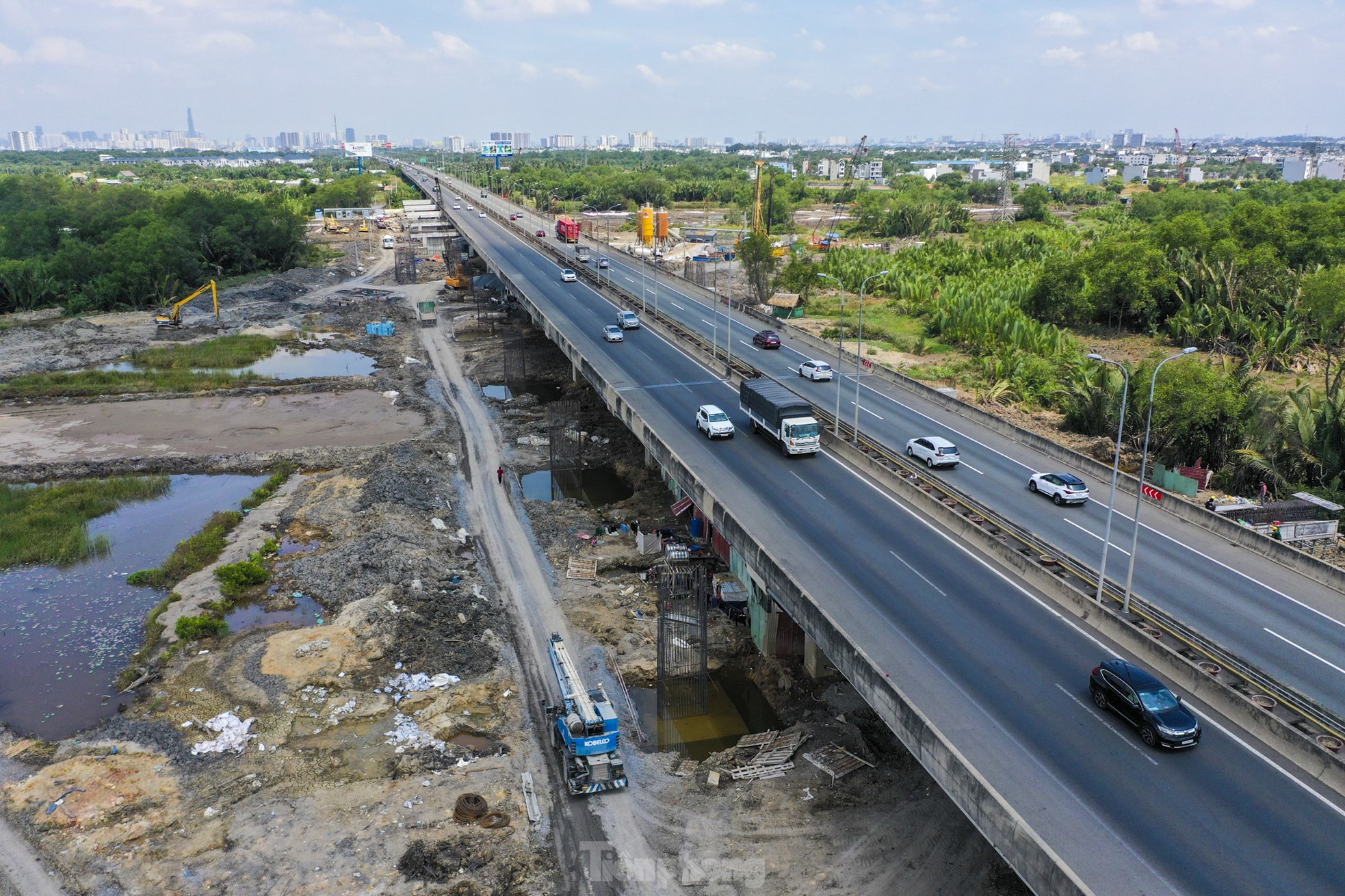 Cầu lớn nhất đường Vành đai 3 nối TPHCM với Đồng Nai dần rõ hình hài ảnh 6