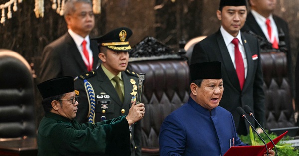 Former General Prabowo Subianto takes office as President of Indonesia