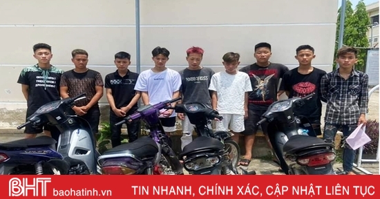 Dealing with the group of "drivers" causing chaos on the streets of Ha Tinh