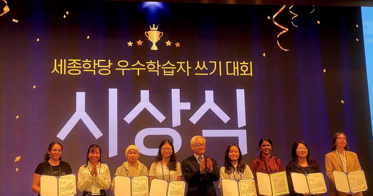 Westliche Studentin gewinnt internationalen Preis bei koreanischem Sprech- und Schreibwettbewerb