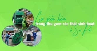 Cơ giới hóa trong thu gom rác thải sinh hoạt ở Sa Pa