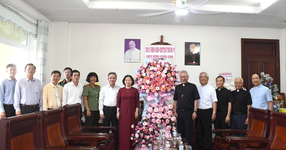 Ba Ria - Vung Tau organiza numerosas delegaciones para celebrar la Navidad 2024