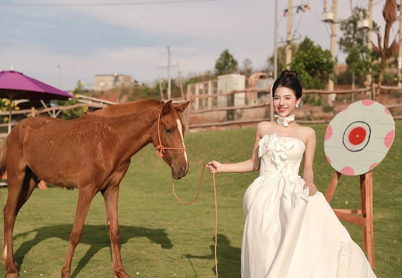 Vật nuôi tại Garden Farm đảm bảo an toàn cho du khách sống ảo.