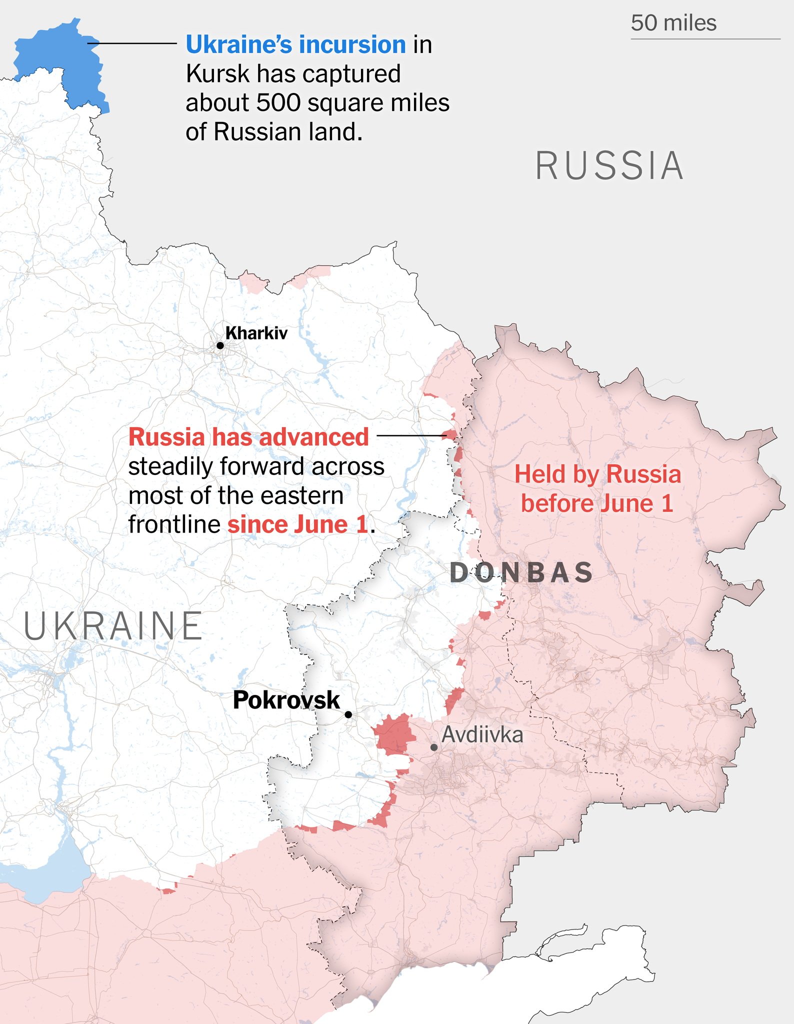 Russlands Kursk-Offensive. Die schwache Position der Ukraine an der Ostfront. Bild 1