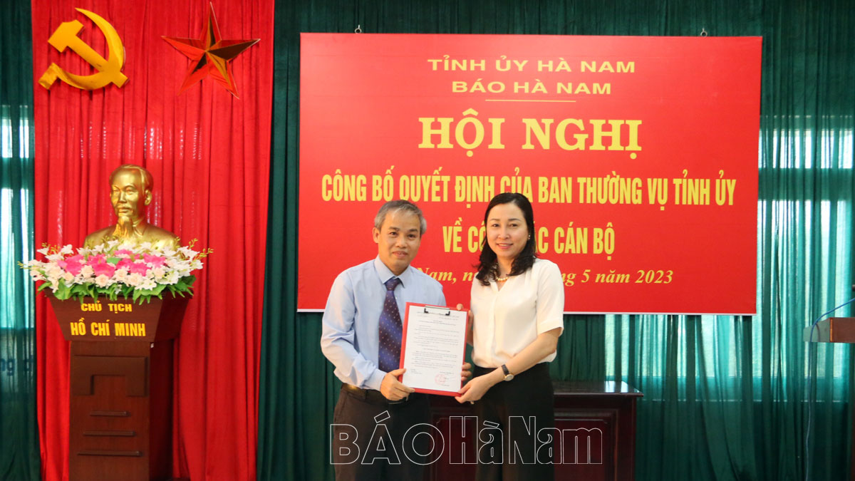 bo nhiem nha bao nguyen van vinh lam pho tong bien tap bao ha nam hinh 1