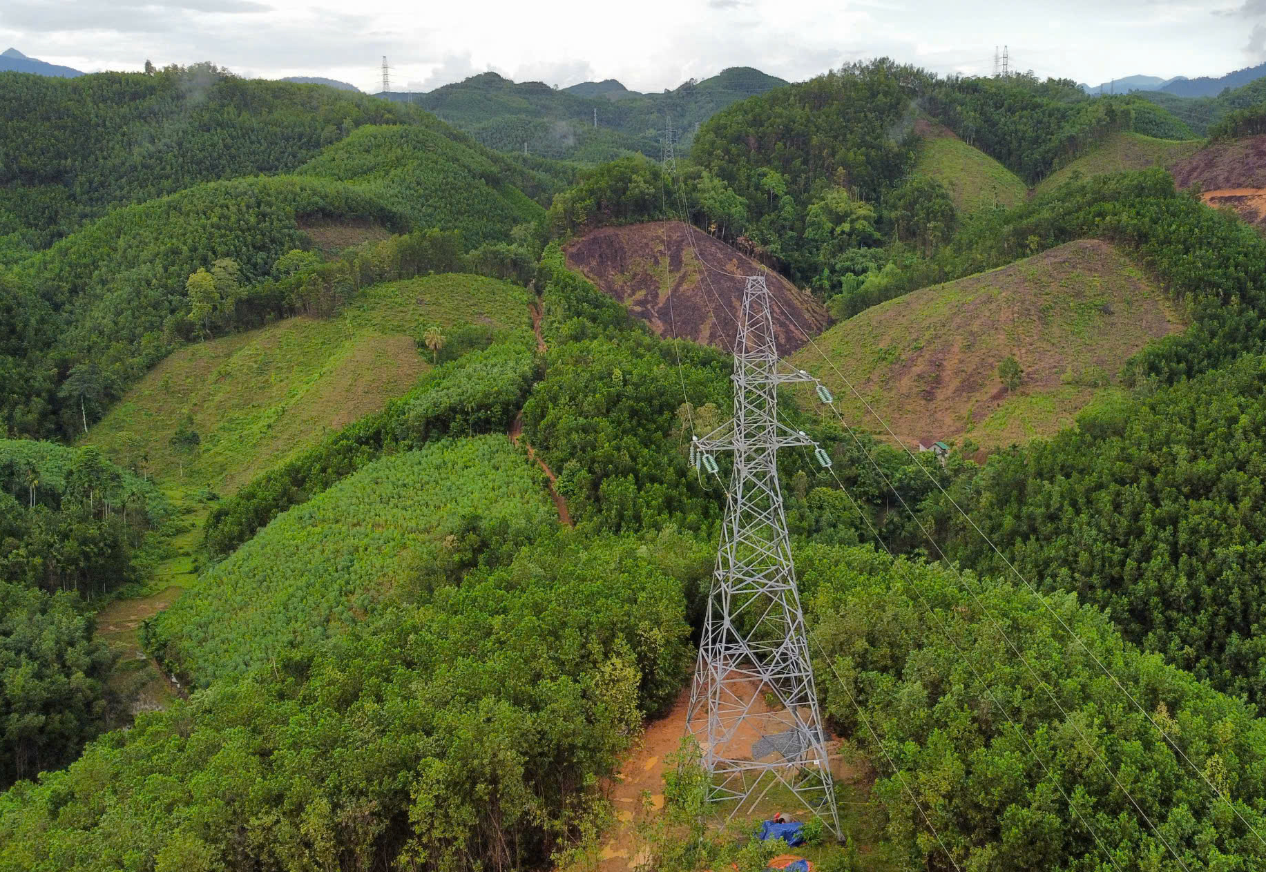 Vụ 64 trụ điện cao thế: Chôn trái phép trên đất không có trong quy hoạch- Ảnh 1.