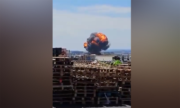 Tiêm kích F-18 Tây Ban Nha rơi