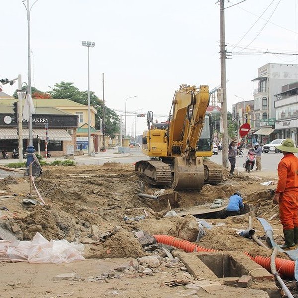 Đẩy nhanh tiến độ thi công dự án vỉa hè trăm tỷ giữa trung tâm Tp Vinh