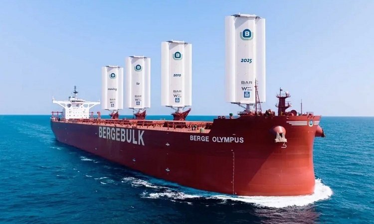 The world's most powerful sailing cargo ship