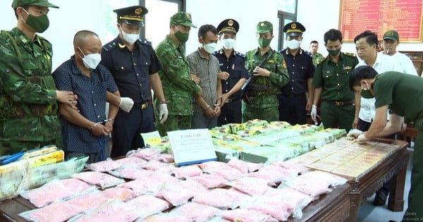 Arrested 2 cases of transporting 'huge' amount of drugs from Laos to Vietnam