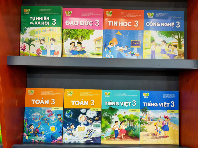 Sách giáo khoa lớp 3 mới do Nhà xuất bản Giáo dục Việt Nam phát hành. Ảnh: Nhà xuất bản Giáo dục Việt Nam