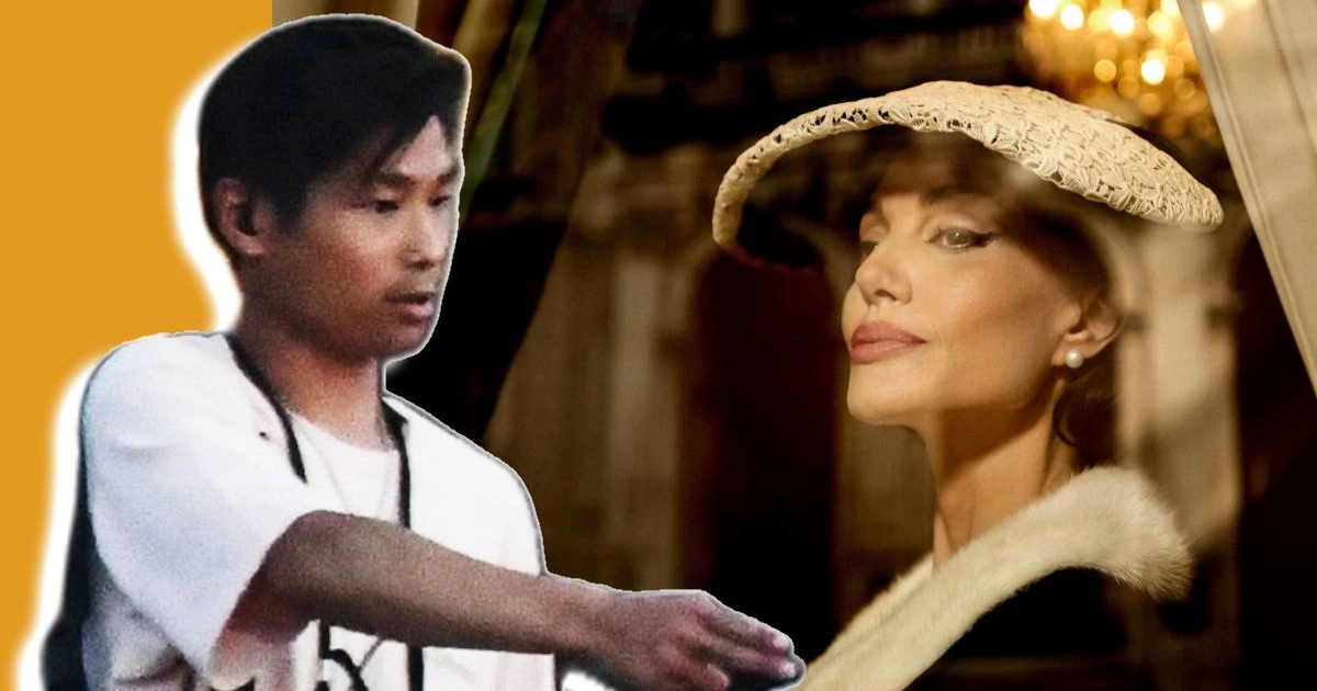 Pax Thien erschien am Set und unterstützte Angelina Jolie tatkräftig