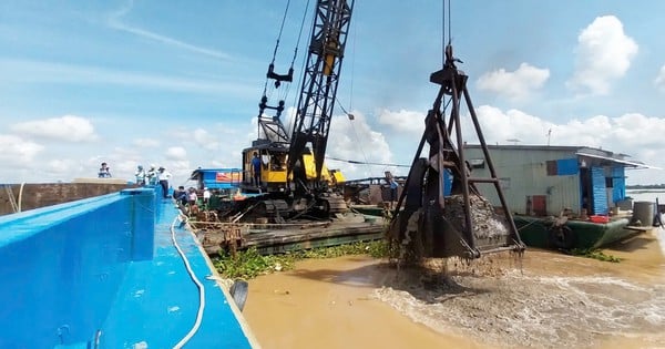 Beginn der Ausbeutung der 3. Sandmine zur Versorgung der Cao Lanh-Schnellstraße