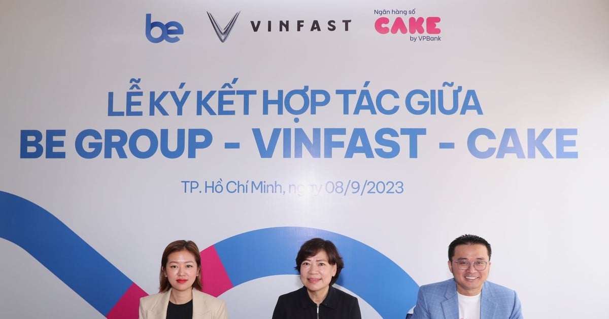 Be Group colabora con VinFast y Cake de VPBank para ayudar a los conductores a cambiar a vehículos eléctricos