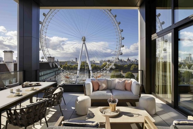 Ban công một căn penthousecủa South Bank Tower, London. Nguồn: SouthBank Place ảnh 1