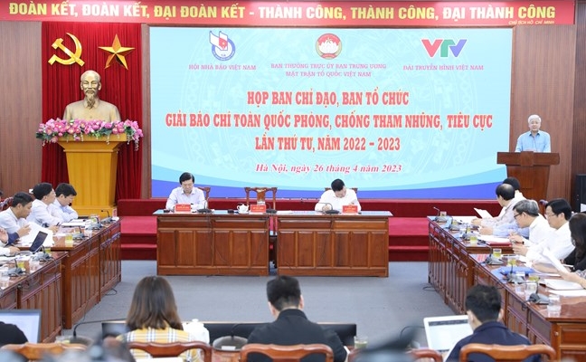 Nhận tác phẩm dự Giải báo chí toàn quốc phòng, chống tham nhũng trước 31/8/2023