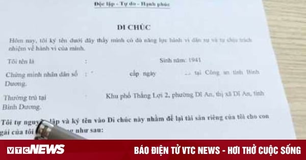 Cha mẹ có được ủy quyền cho con lập di chúc thay?