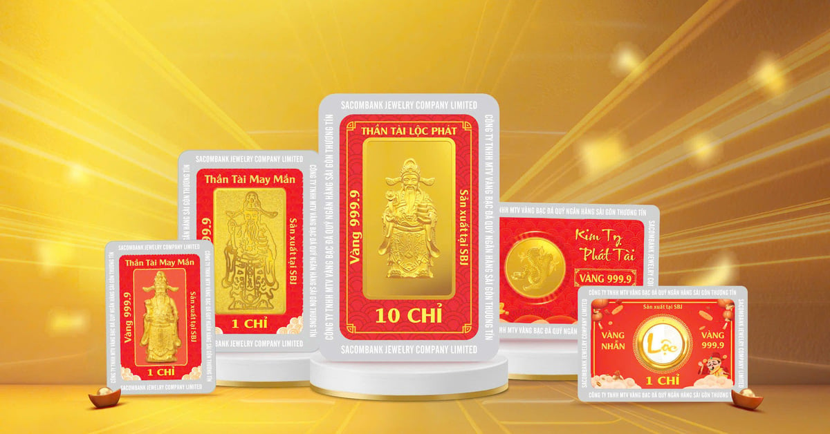 Sacombank - SBJ lanza la colección de oro God of Wealth 2025