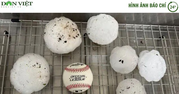 Baseball-sized hail falls in the US