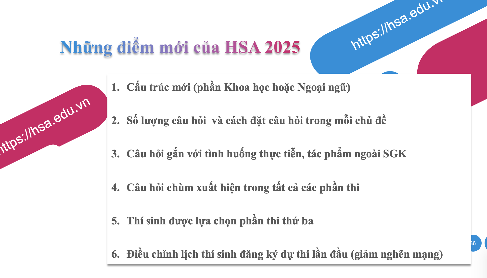 Các mốc thời gian tổ chức Kỳ thi Đánh giá năng lực (HSA) năm 2025 -0