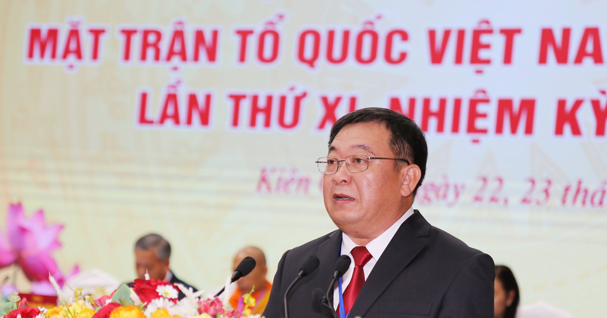 Mr. Le Thanh Viet re-elected Chairman of the Vietnam Fatherland Front Committee of Kien Giang province