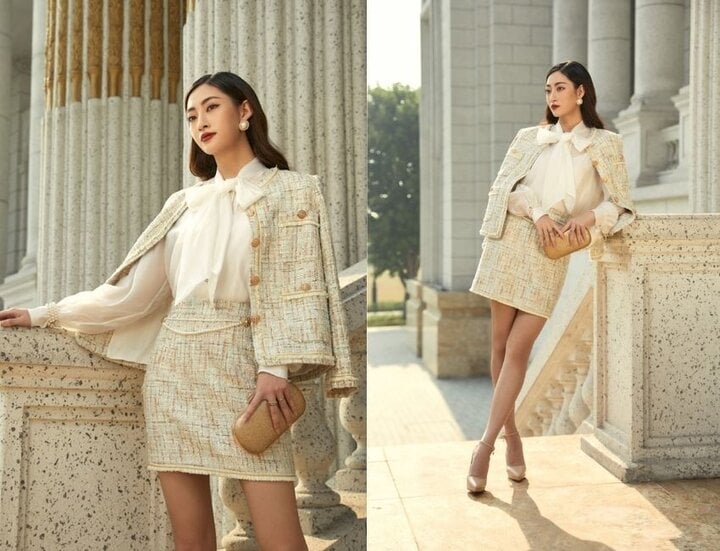 Wool coat sets are a favorite fashion trend of elegant ladies.