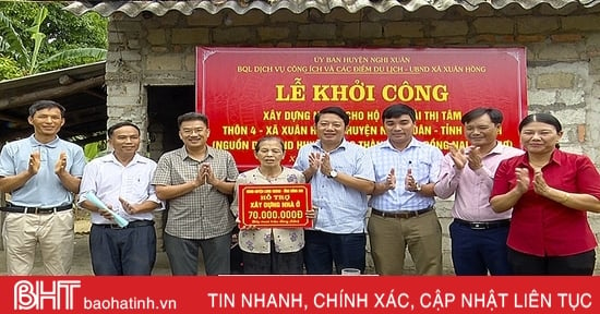 Khởi công xây nhà tình nghĩa cho hộ nghèo Nghi Xuân