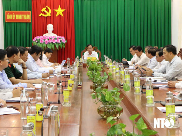 NTO - Le Comité permanent du Comité provincial du Parti travaille avec le Comité permanent du Comité du Parti de la ville de Phan Rang