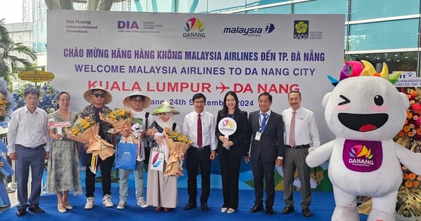 Đà Nẵng đón chuyến bay quốc tế thường kỳ đầu tiên của Malaysia Airlines đến thành phố