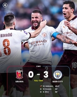 Hình ảnh trận đấu Man City thắng đậm Urawa Reds Diamonds, giành vé vào chung kết FIFA Club World Cup