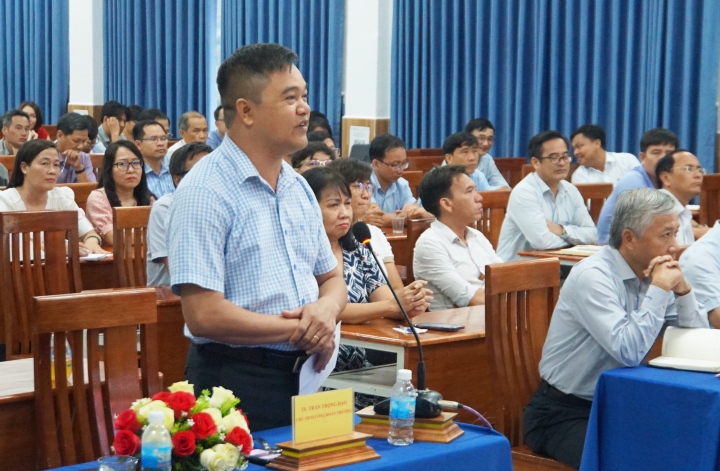 Dr. Tran Trong Dao sprach am Nachmittag des 15. August.