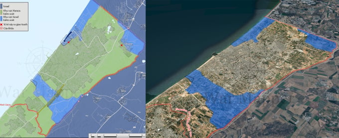 Situation in northern Gaza Strip as of November 5. Graphic: War Mapper