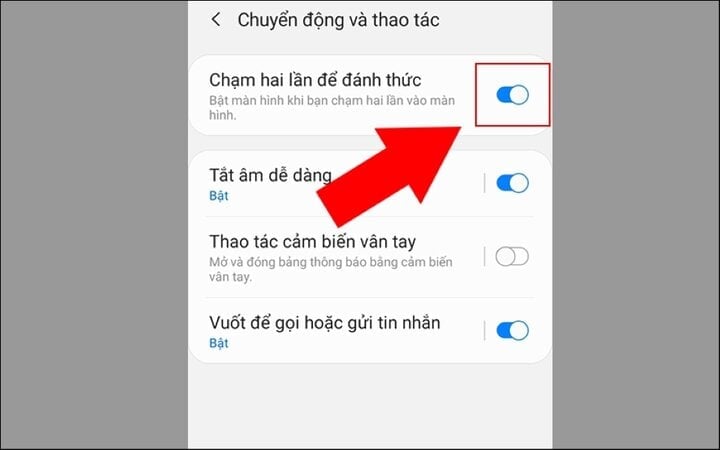 Comment activer le double tap pour réveiller l'écran sur Samsung - 2