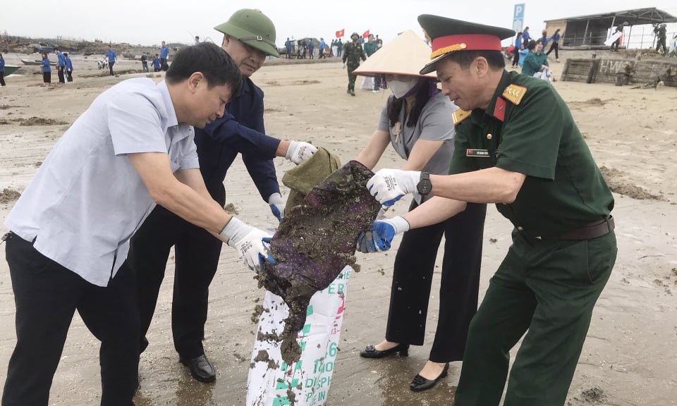 Phát động “Lực lượng vũ trang huyện Hải Hà chung tay bảo vệ môi trường”