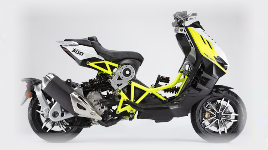 Italjet Dragster 300 scooter image with unique design image 2