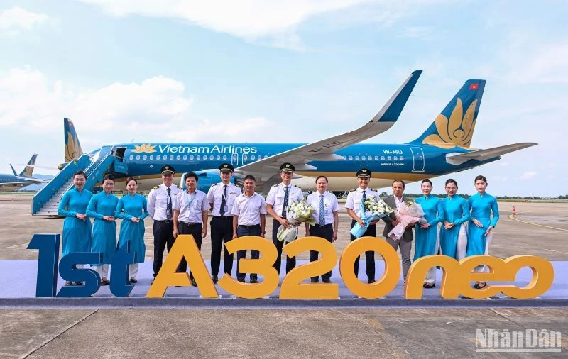 “Tân binh” Airbus A320 neo chính thức gia nhập đội bay Vietnam Airlines