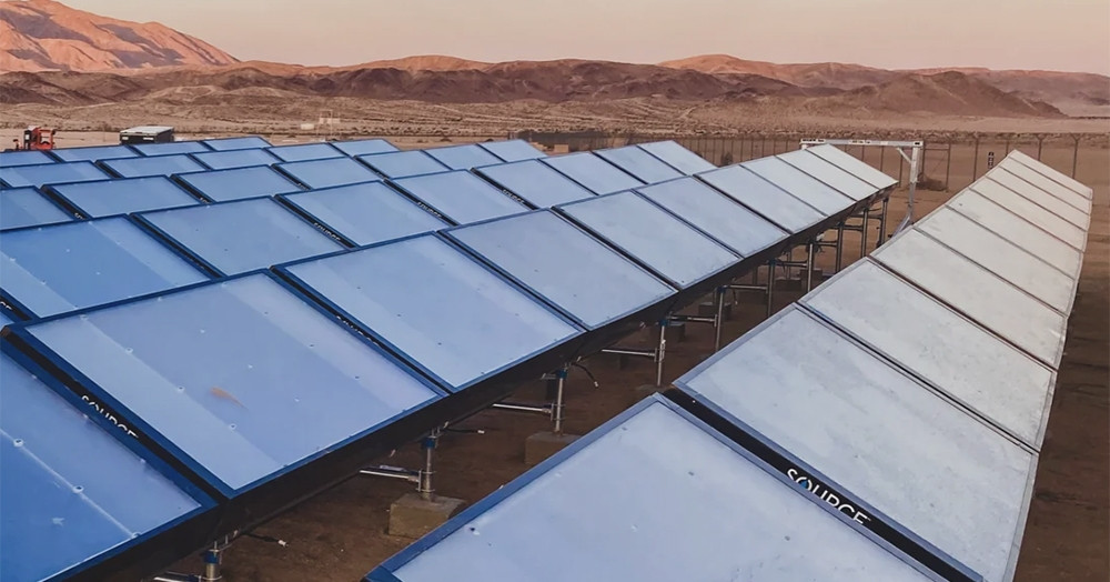 Strange bottled water made from air and sunlight