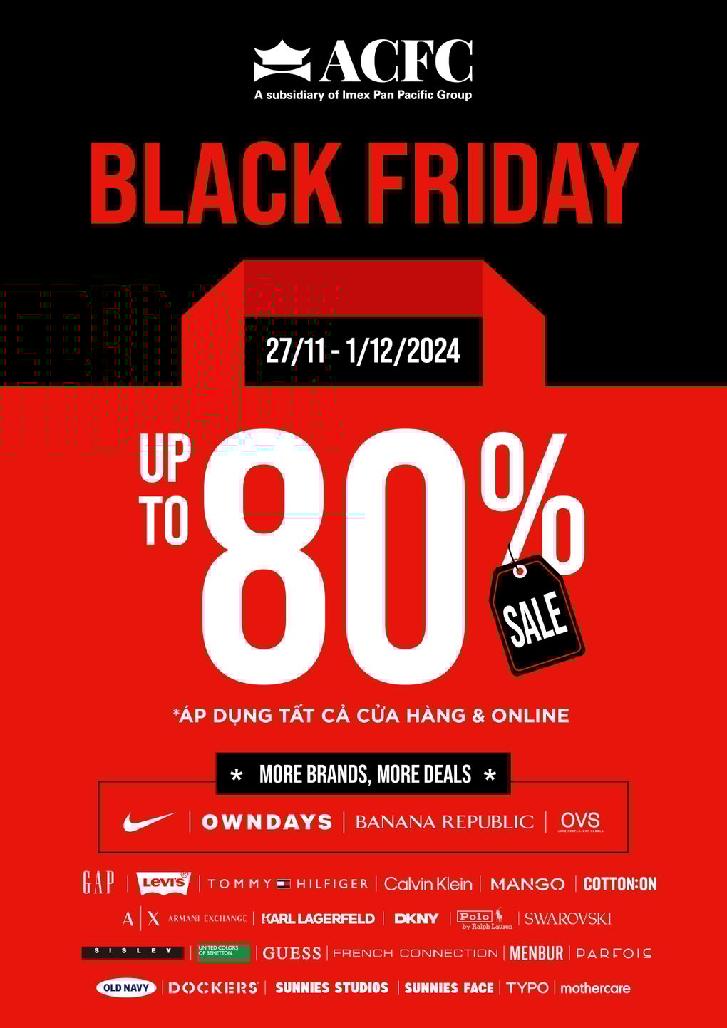 ACFC Black Friday 2024 cùng các thương hiệu lớn tung loạt ưu đãi - 1