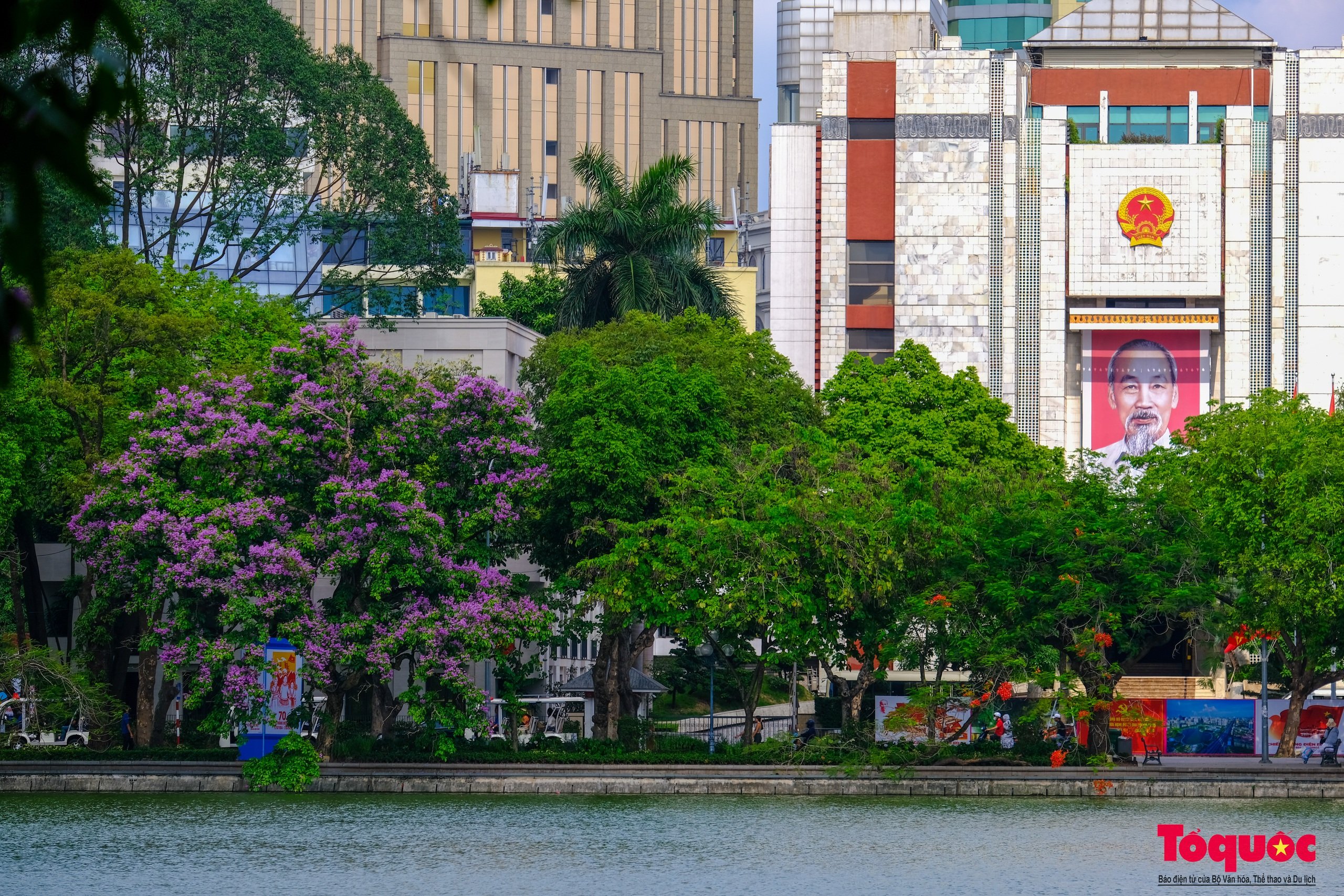 Ngắm Hà Nội lãng mạn trong mùa hoa bằng lăng tím - Ảnh 2.