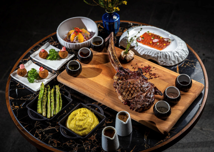 トマホークセットは高級食材から作られています。写真：インターコンチネンタル