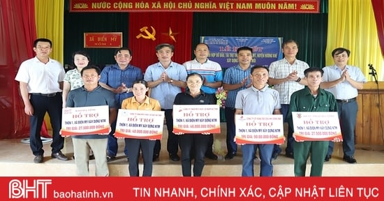 Chung sức cùng thôn khó khăn xây dựng nông thôn mới