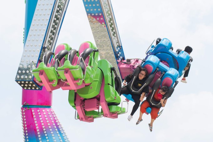 A newly renovated thrill ride at Dam Sen Park, July 2023. Photo: DSP