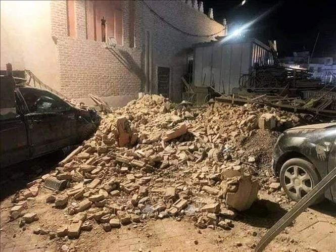 Ruinen nach einem Erdbeben in Marrakesch, Marokko, 9. September. (Foto: THX/TTXVN).