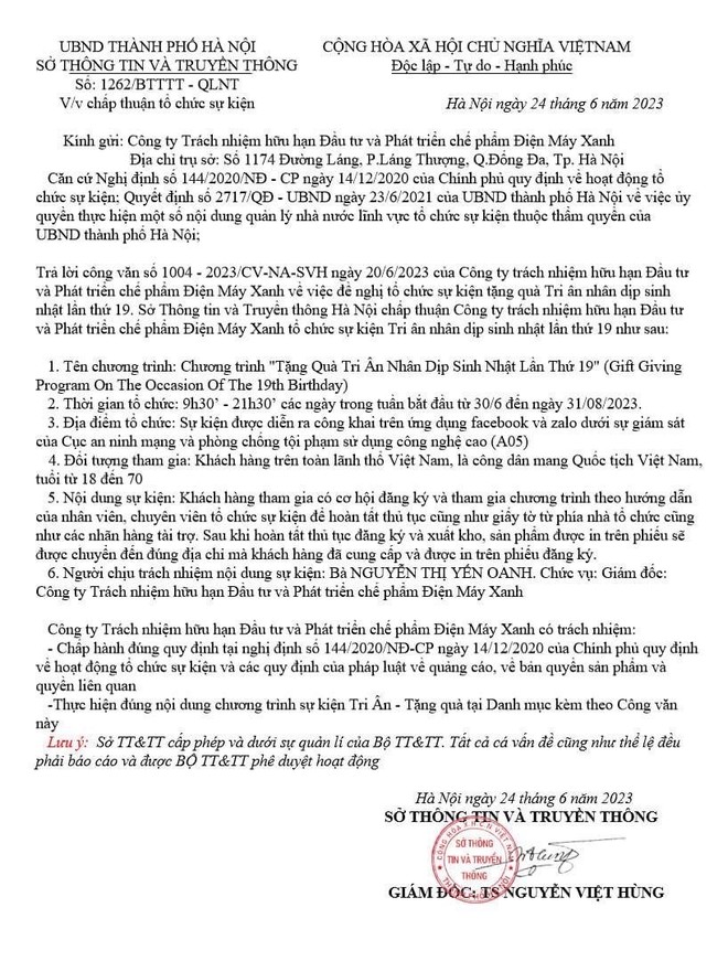 Dien May Xanh warns of widespread impersonation and how to distinguish genuine products (image 1).