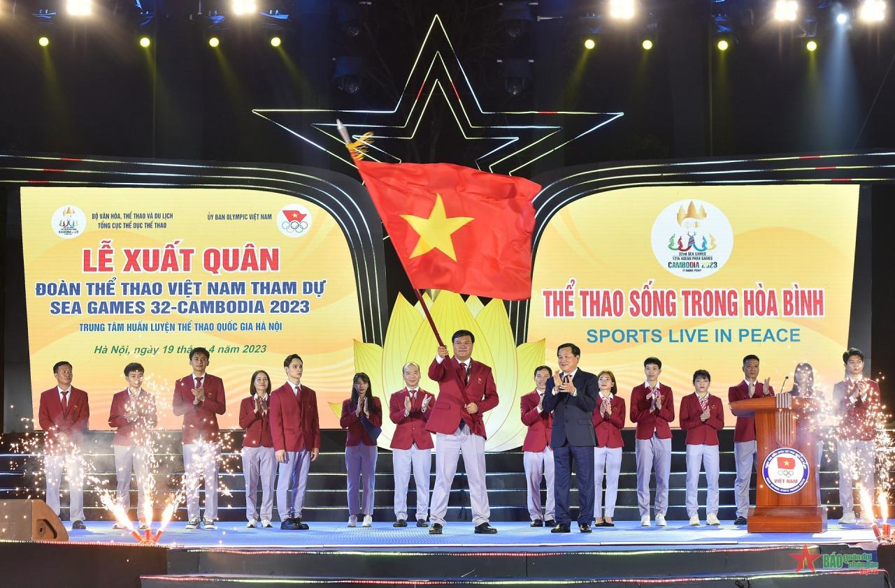 第32回東南アジア競技大会には、ベトナムスポーツ代表団の1,000名以上が参加した。