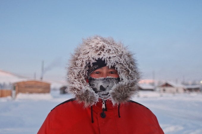 A resident in Oymyakon. Photo: Insider