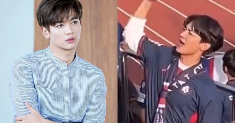 Choi Minho (SHINee) cổ vũ cho đội bóng của bố mình - huấn luyện viên Choi Yun Kyum
