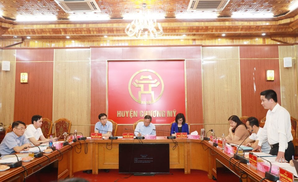 Deputy Secretary of the City Party Committee Nguyen Van Phong chaired the inspection.