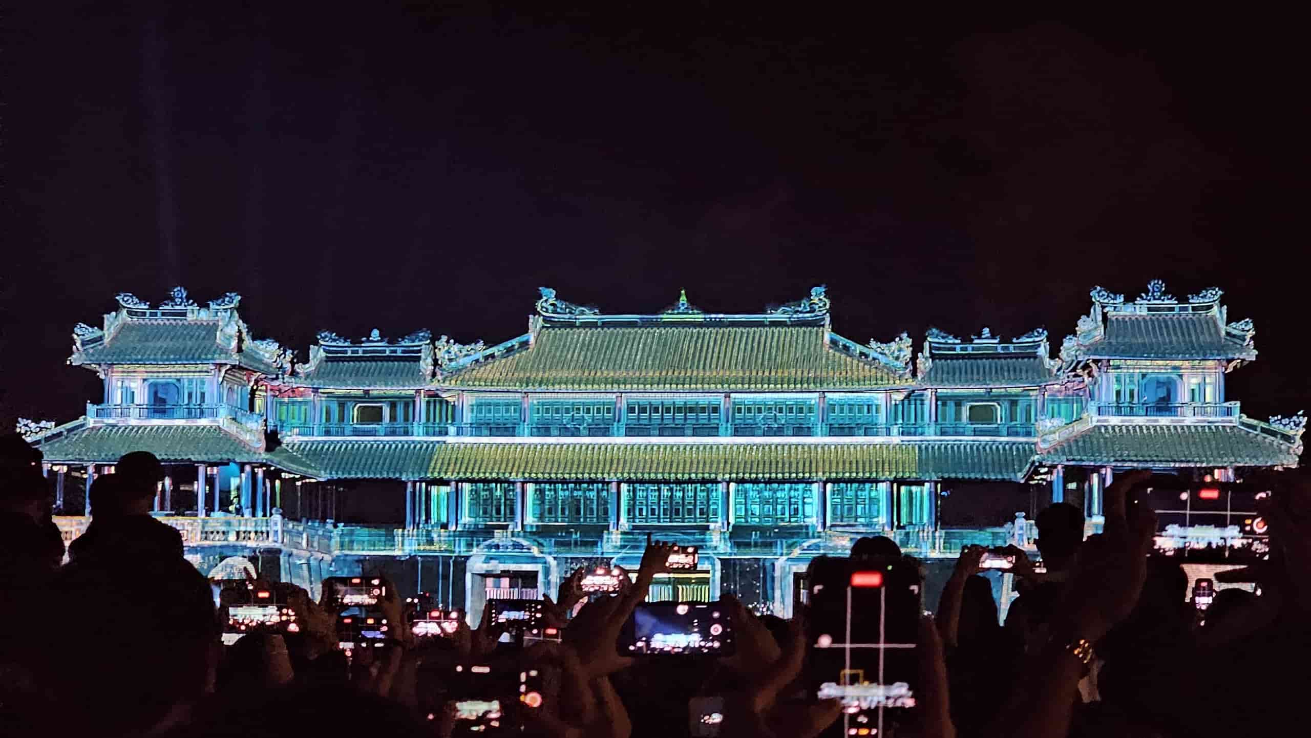 Hue's Ngo Mon Gate is shimmering and magical under 3D lighting effects